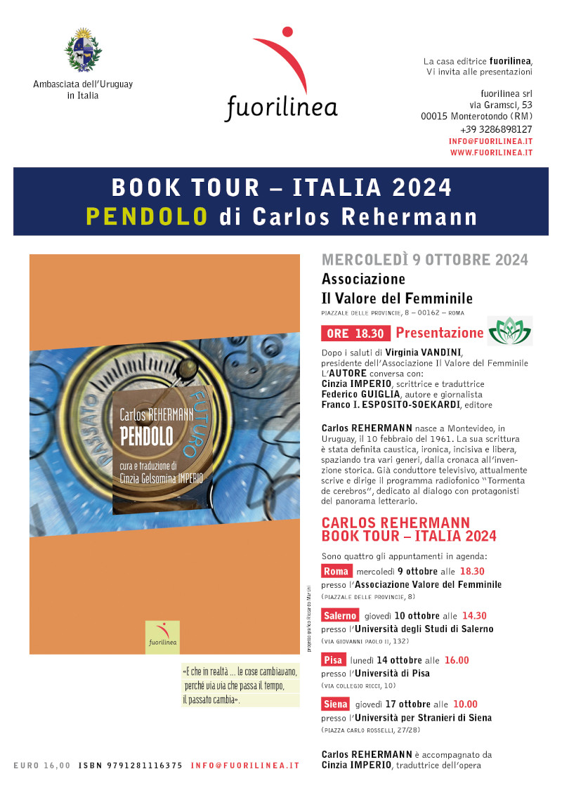 PRESENTAZIONE DEL LIBRO  &quot;PENDOLO&quot;  di  Carlos Rehermann